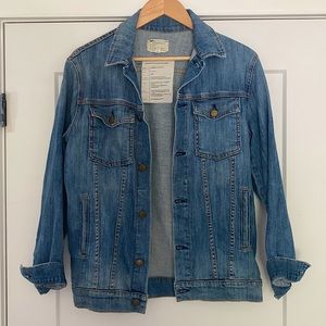 CURRENT/ELLIOT Oversized Trucker Denim Jacket